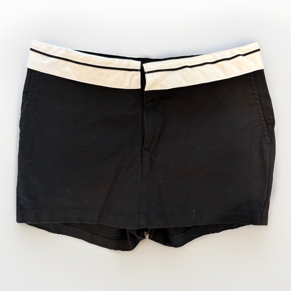 Wild‎ Fable Shorts Skirt Skort Women's Size 6 Black White Cotton Pocket NWT